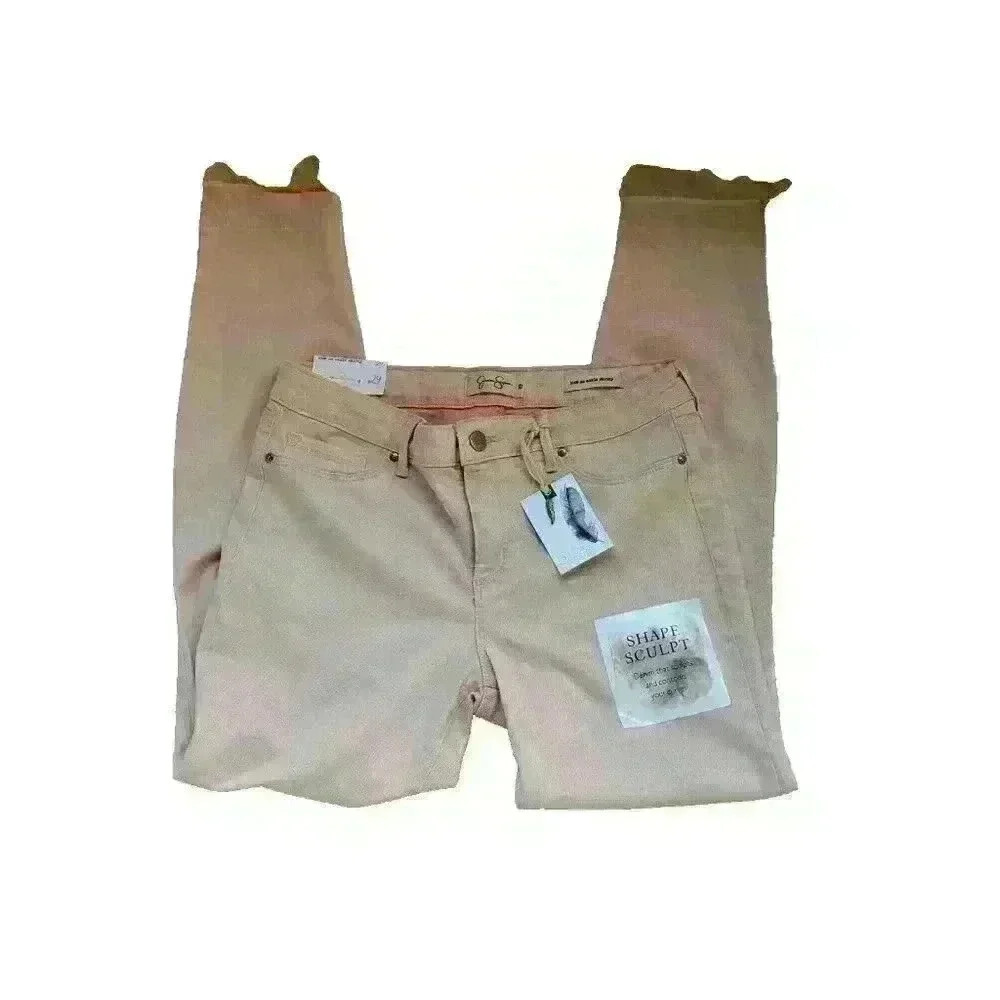 NWT Jessica Simpson Jeans 29 Kiss Me ankle skinny stretch Pink shape sculpt